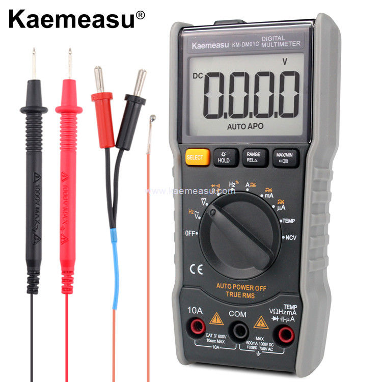 Kaemeasu 01C ЖК-дисплей Авометр Цифровой мультиметр переменное напряжение постоянное напряжение Истинное испытание RMS