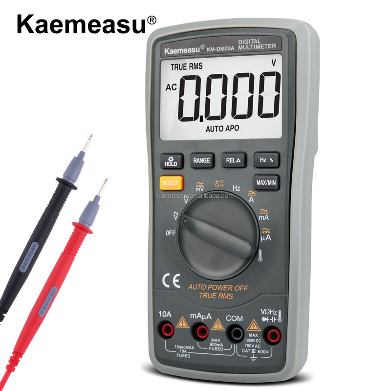 Цифровые мультиметры Авторанжевый 1000В напряженный счетчик True RMS LED Diode Test Мультиметр Умный мультиметр