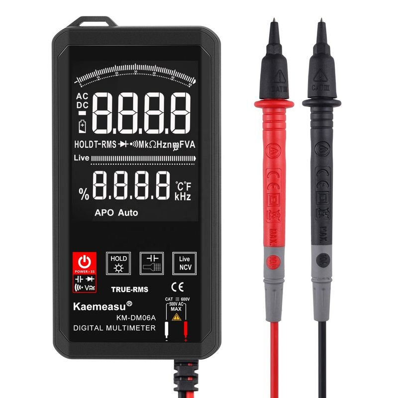 Дисплей EBTN Touch Digital Multimeter 6000 Count Digital Multimeter Ncv Функция нейтральная живая проволока тест цифровой мультиметр