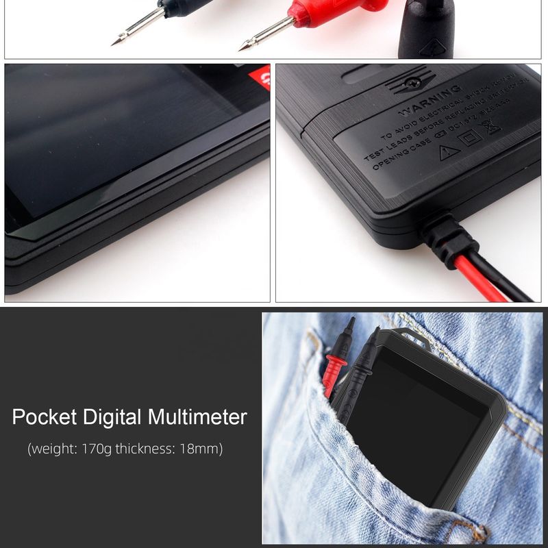 Дисплей EBTN Touch Digital Multimeter 6000 Count Digital Multimeter Ncv Функция нейтральная живая проволока тест цифровой мультиметр