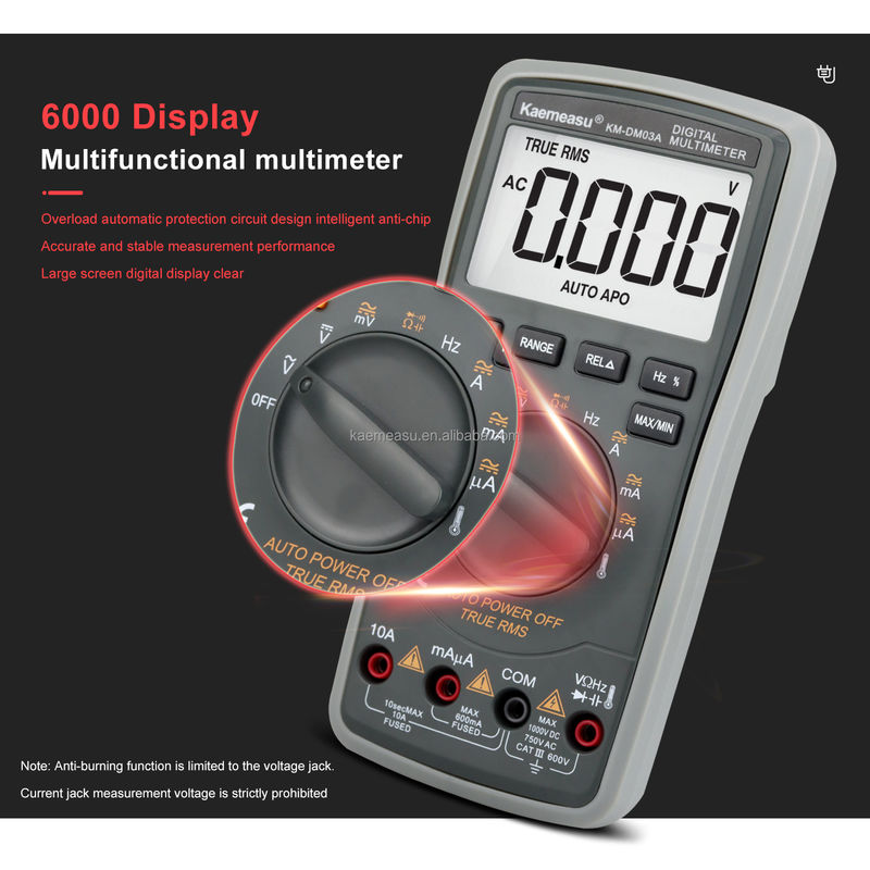 OEM ODM Промышленный электронный мультиметр 1000v Ac Dc Цифровой мультиметр
